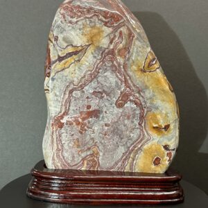 Crazy Lace Agate Freeform on Custom Base