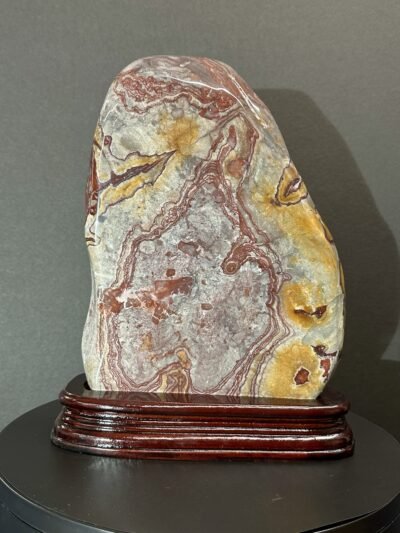 Crazy Lace Agate Freeform on Custom Base